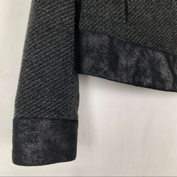 DKNY Jeans Moto Jacket XS Black Dark Grey - Picture 6 of 12